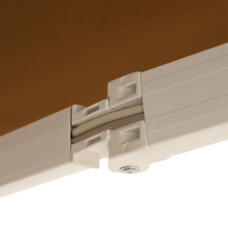 Outsunny Toldo de Pared con Brazo Articulado y Manivela Marco Resistente de Aluminio y Cubierta de Poliéster 295x245 cm Café