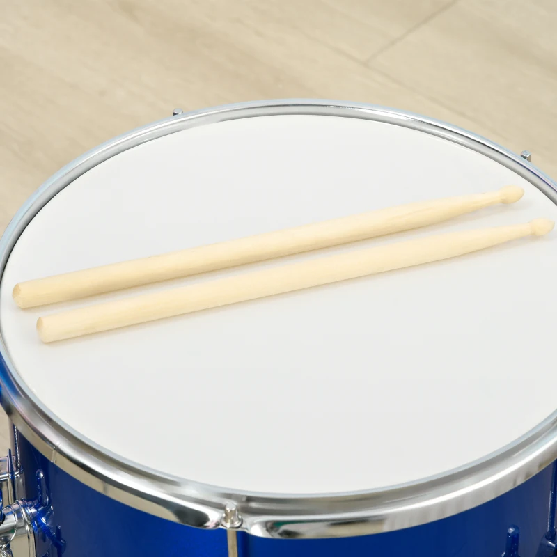 AIYAPLAY 11-Piece Kids Drum Kits w/ Stool, Drumsticks, Pedal, Cymbals, for 3-6 Years, Blue