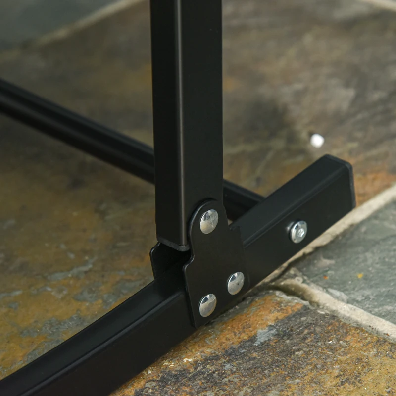 Outsunny Set 2 Sdraio da Giardino Pieghevoli, Lettino Prendisole in Alluminio e Textilene, 61x165x63cm