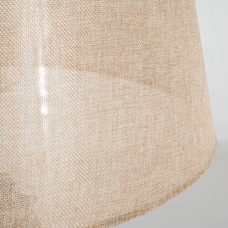 HOMCOM Lampadaire trépied hauteur réglable  65 x 65 x 99-143 cm lampe de sol 40 W  bois style nordique beige