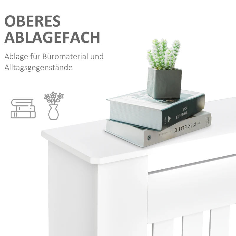 HOMCOM Heizkörperverkleidung Heizkörperabdeckung Heizungsverkleidung Heizkörper Radiator Cover Abdeckung (Modell2/172x19x81 cm)