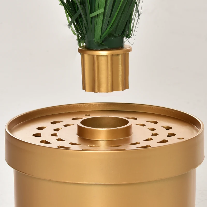 HOMCOM 2FT Prelit Artificial Christmas Tree Fiber Optic LED Light Holiday Home Xmas Decoration Table Decor with Multi-Color Lights, Green