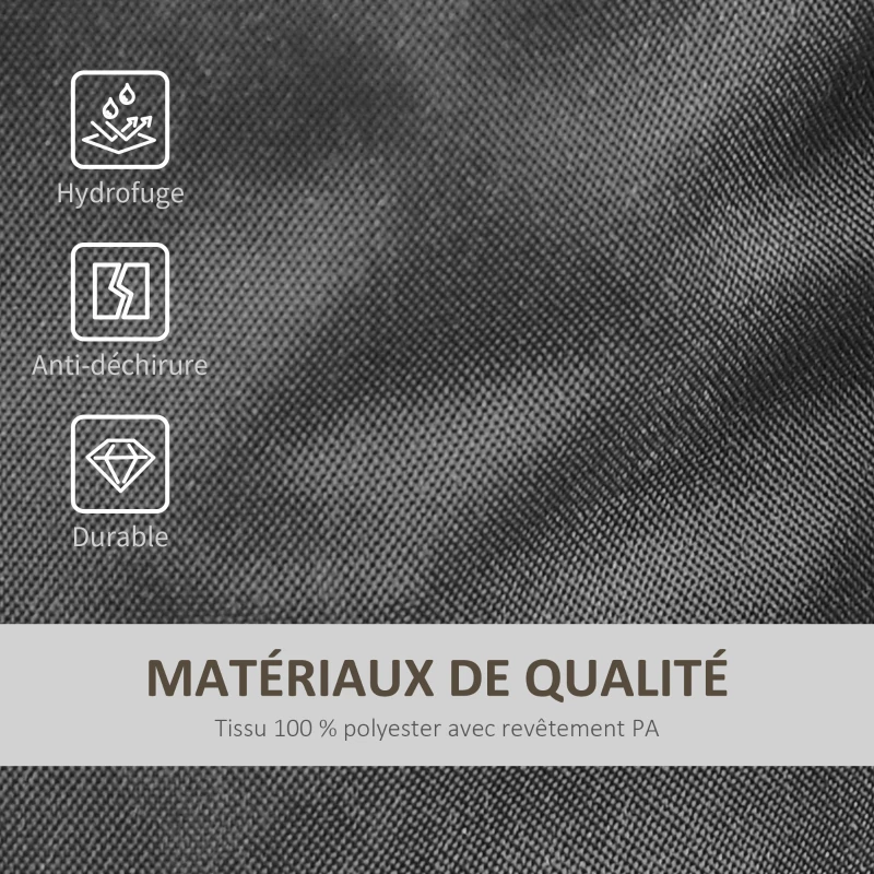 Outsunny Lot 4 sacs de lestage de fixation pour tonnelle parasol pavillon, poids de lestage de pavillon, volume max. 15 kg, noir