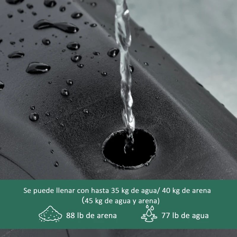 HOMCOM Canasta de Baloncesto con Altura Ajustable 206-260 cm Aro de Baloncesto con Ruedas y Base Rellenable Negro