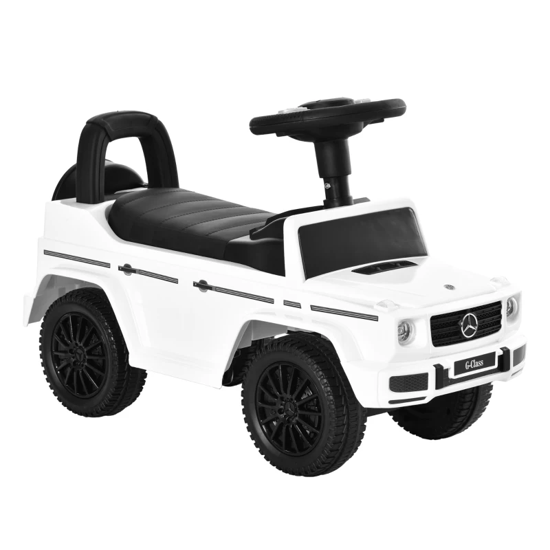 HOMCOM 3 in 1 Kids Ride On Car G350 Licensed Foot To Floor Slider Toddler Push Along NO POWER White 12-36 months