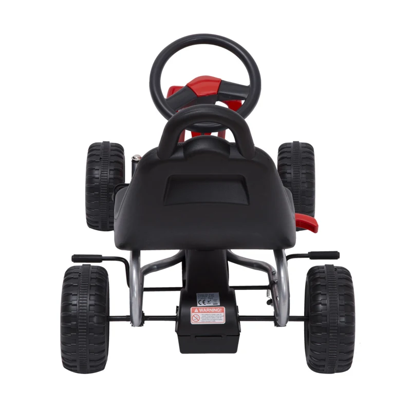 HOMCOM Kids Children Pedal Go Kart Manual Ride On Car Outdoor Fun Vehicle for 3-4 Years Old