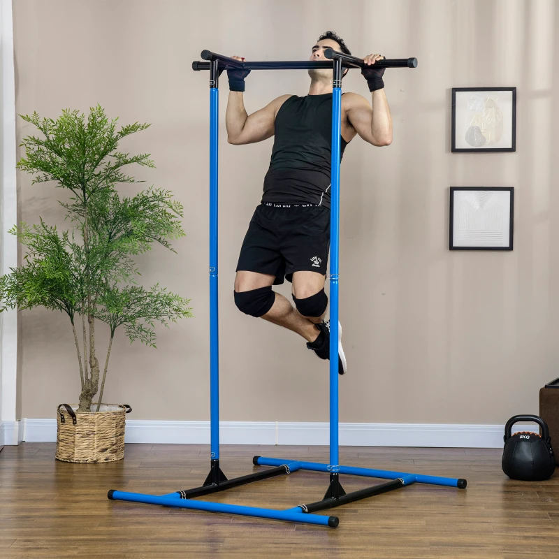 HOMCOM Barre de traction tour de musculation multifonction charge max. 100 Kg 117 x 117 x 197 cm