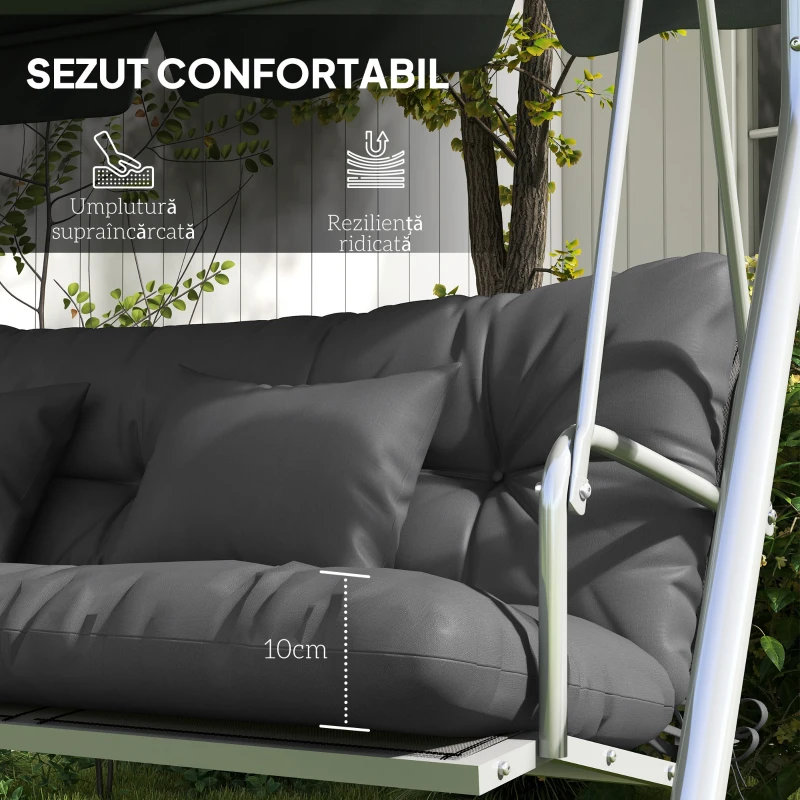 Outsunny Set de 4 Perne pentru Sezut si Spatar pentru Exterior