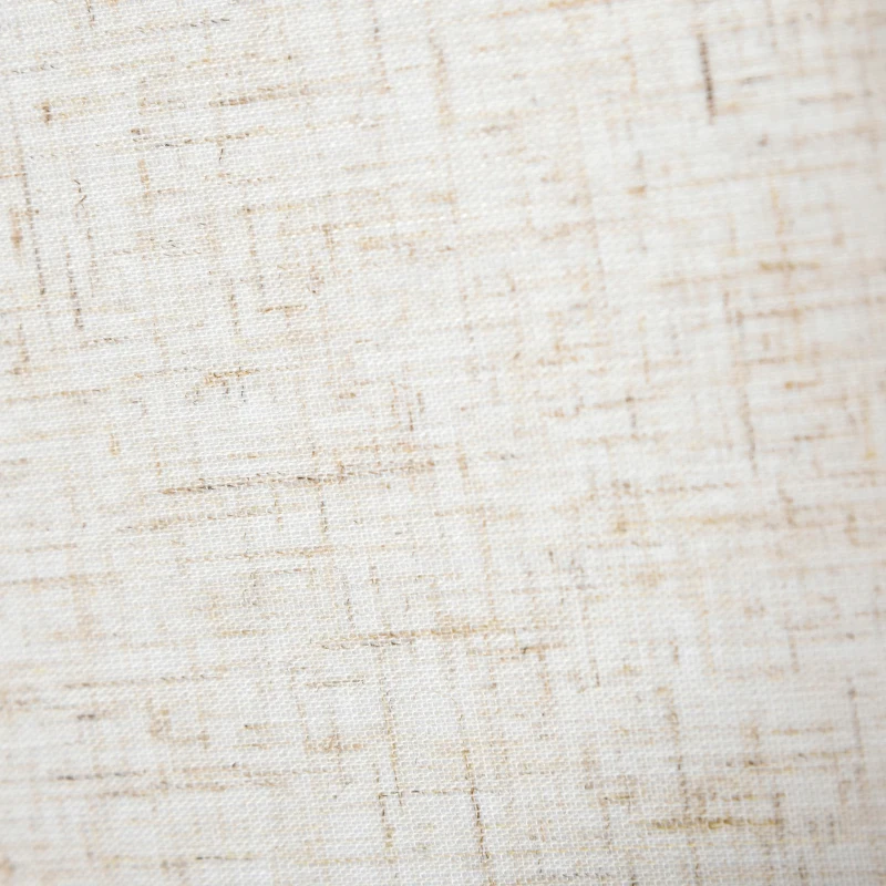 HOMCOM Tischlampe mit drehbarem Kristallwürfel, Metallsockel und Lampenschirm, Lampensockel E14, Metall, Polyestergewebe, Kristallglas, cremeweiß 20x20x47 cm