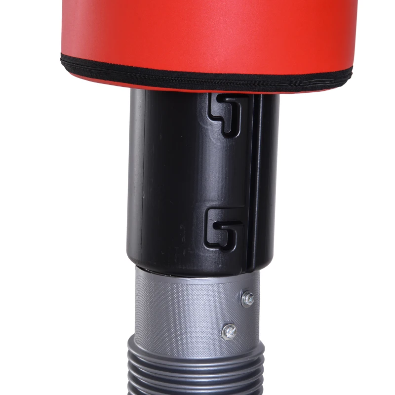 Muñeco de boxeo tipo Saco de Pie para Boxing y Punching - Máquina de Boxeo - Negro y Rojo - Altura ajustable 160-185cm