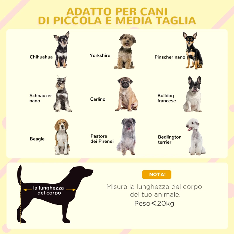 PawHut Casetta per Cani con Finestrelle e Ingresso a Tenda, in Legno di Abete, 90x62x71 cm, Grigio Chiaro