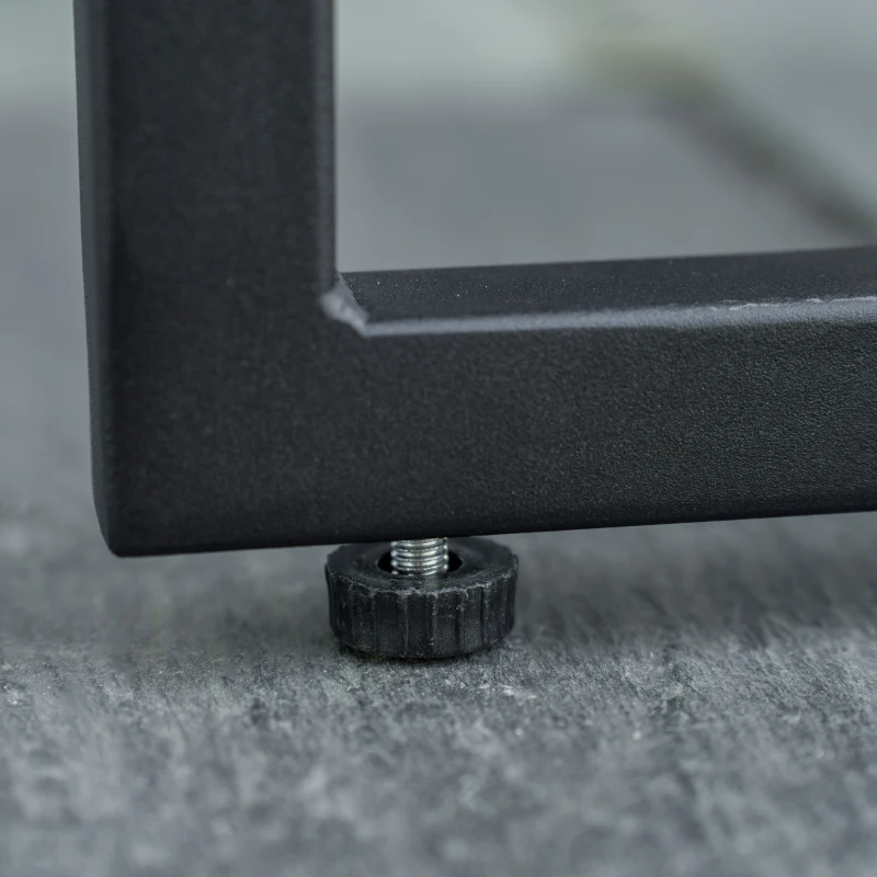 Outsunny Set da Giardino 5 Pezzi in Rattan, 4 Sedie da Giardino e Tavolo da Pranzo con Piano in Vetro