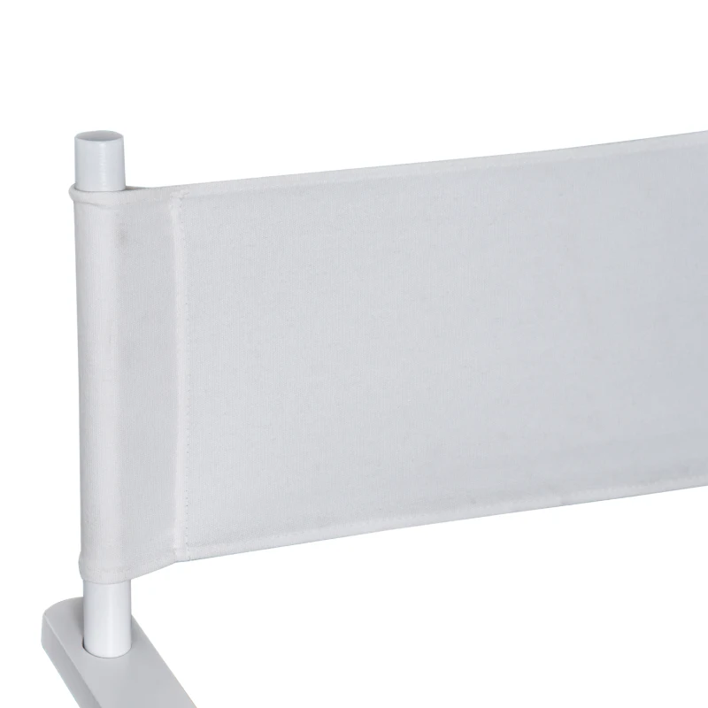 HOMCOM Regiestuhl Gartenstuhl Klappstuhl Stuhl Landhaussessel Sessel Weiß L56 x B46 x H88 cm