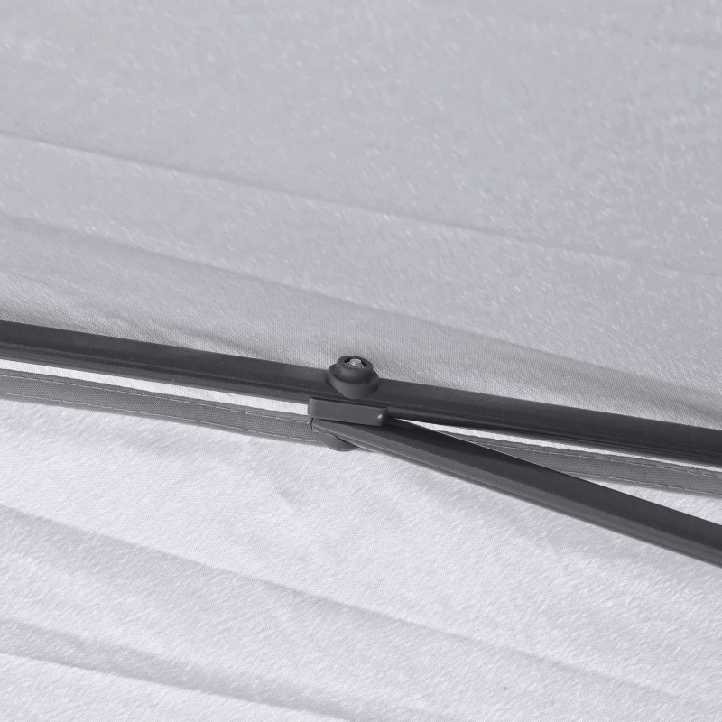 Outsunny Tonnelle 3 x 3 m barnum de jardin Pop-up tente pliant double toit 4 moustiquaires zippées amovibles + sac de transport