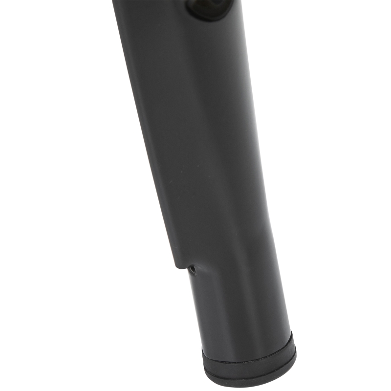 HOMCOM Lot de 4 tabourets de Bar Empilable Chaise de Bar Industriel avec Repose-Pied Hauteur d'Assise 76 cm, cadre en métal, style rétro, pour salle à manger, balcon, bistrot ou bar, Noir