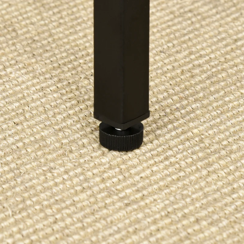 HOMCOM Set de Mesa Bar y 4 Taburetes Muebles Altos con Mesa de 100x60x88 cm y Taburetes de 32x32x57 cm Negro y Roble