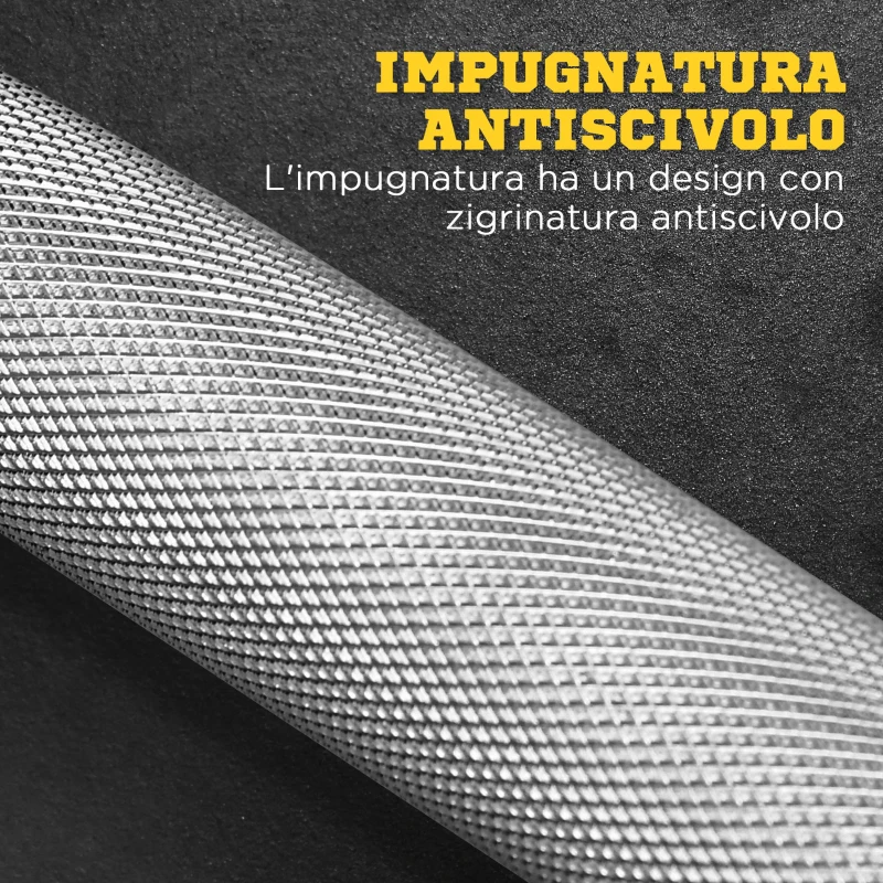 HOMCOM Set di Bilanciere e Dischi da 70 kg totali con 8 Pesi, Bilanciere Palestra Regolabile Antiscivolo in Acciaio, Plastica e Sabbia, Barra Ø25 mm, 140x38.5x38.5cm, Nero