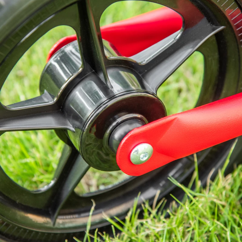 HOMCOM Bicicleta sin Pedales para Niños de +2 Años con Sillín Ajustable de 31-41 cm y Manillar Regulable Bicicleta de Equilibrio Infantil con Ruedas de 12" 89x37x55-60 cm Rojo