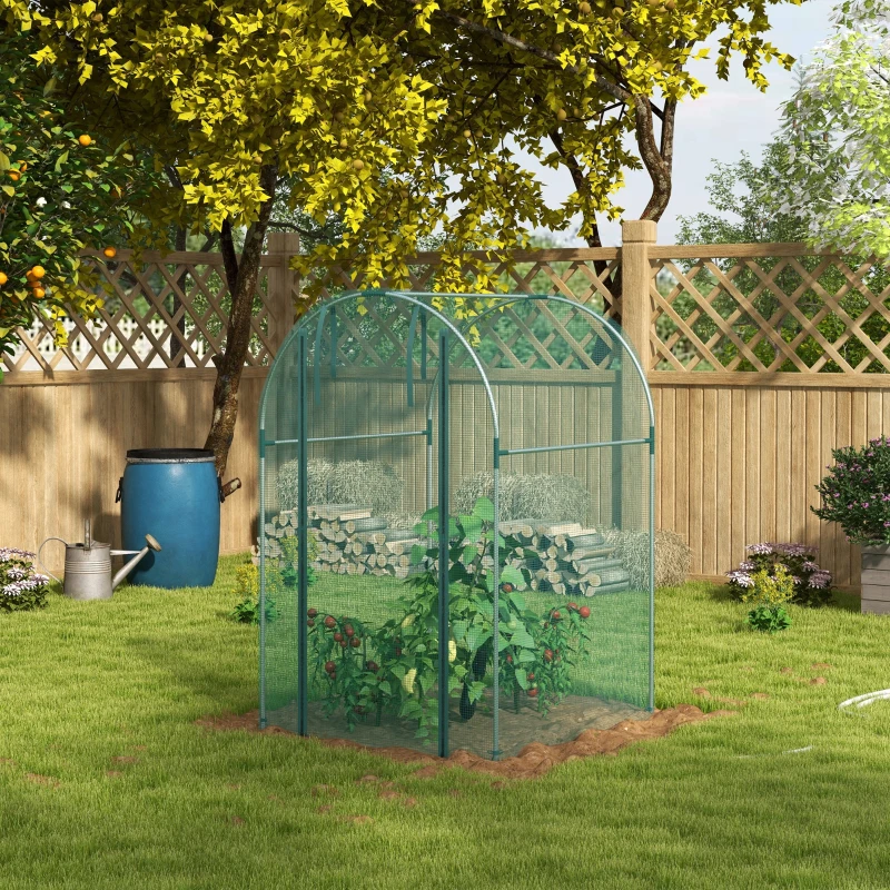 Outsunny 120 x 120cm Mini Polytunnel Greenhouse