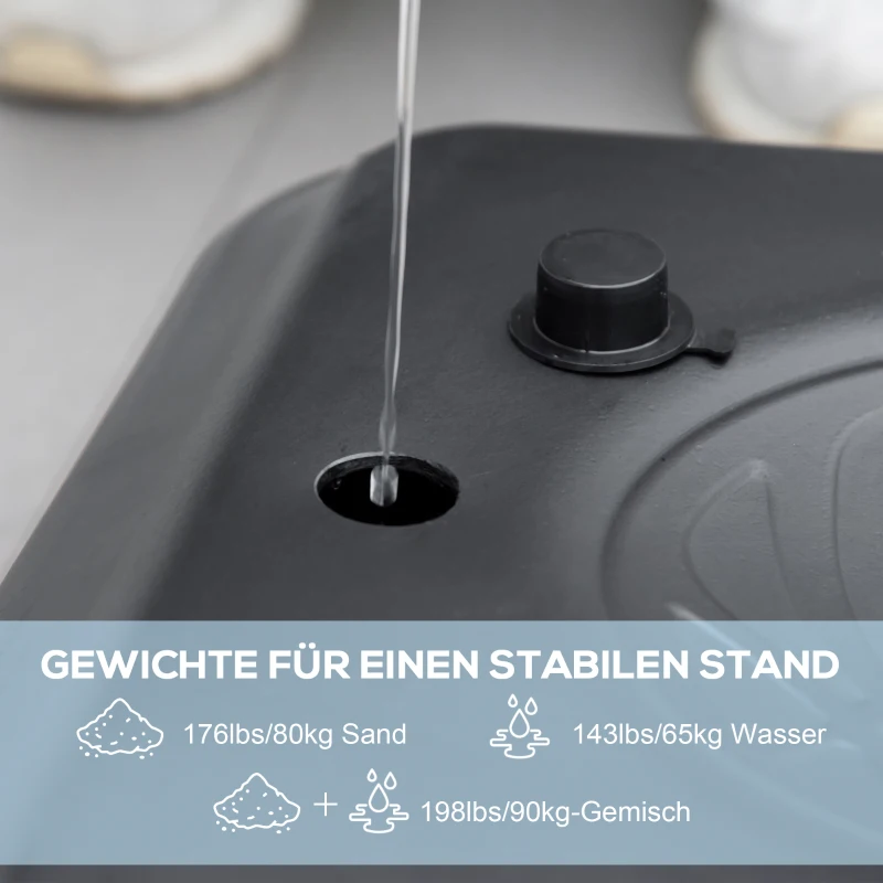 SPORTNOW Basketballständer, Outdoor/Indoor, höhenverstellbar, mit Rädern, befüllbare Basis, Korbhöhe 2,30-3,05 m