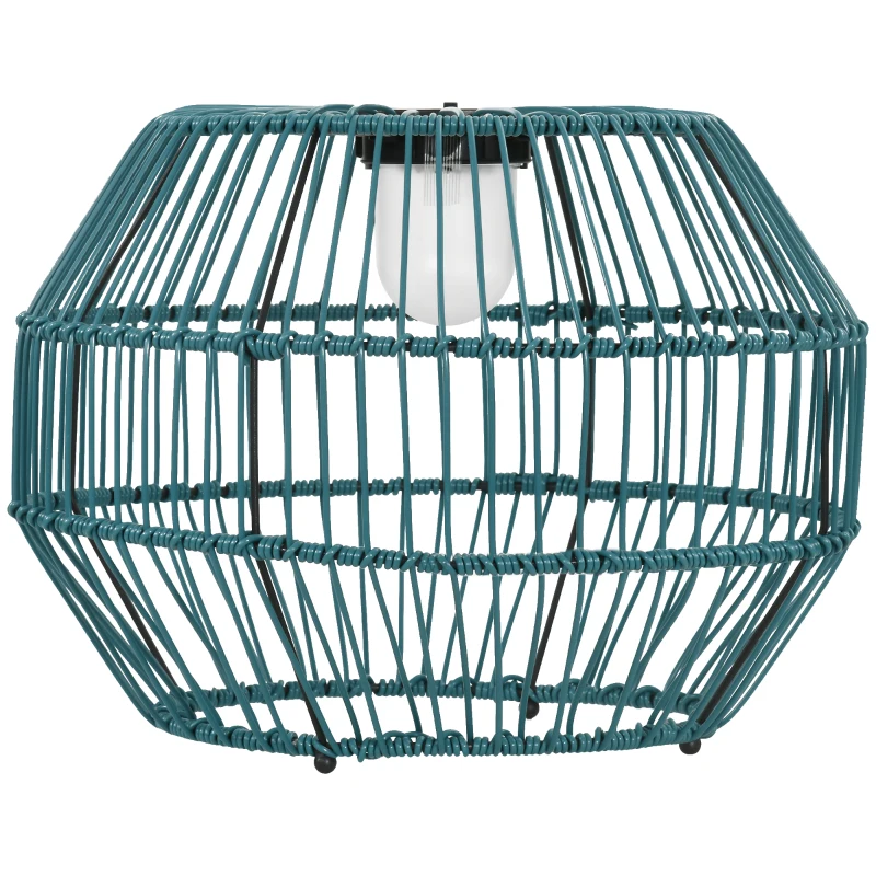 Outsunny Außenleuchte, Solarleuchte, Gartenlampe, 8h Leuchtdauer, Automatische LED Gartenlampe, grün, 45 x 45 x 31 cm