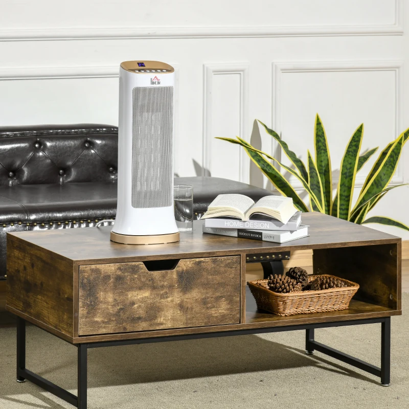 HOMCOM 2000W Electric Heater, PTC Ceramic Portable Fan Heater with Overheating & Tip-Over Protection, 45° Oscillating Energy Efficient Electric Heater for Home, Office, Study, Bedroom