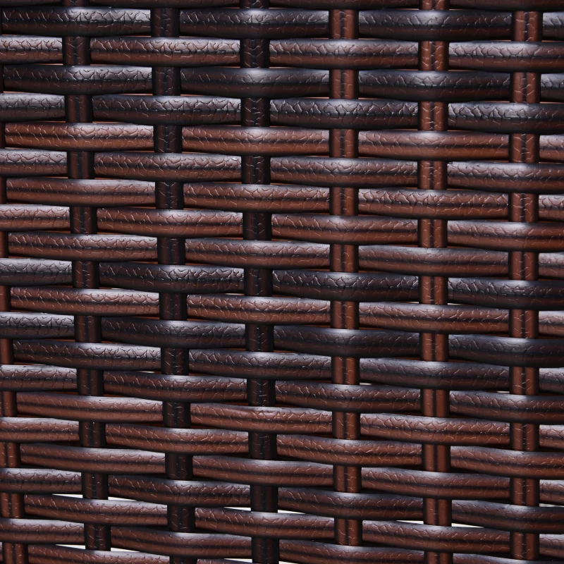 Outsunny Soporte para Jardinera Exterior para Huerto Urbano Mesa de Cultivo Jardinera Rectangular sin Fondo con Estante y Patas para Jardineras Macetas Tiestos 70x30x70 cm Marrón