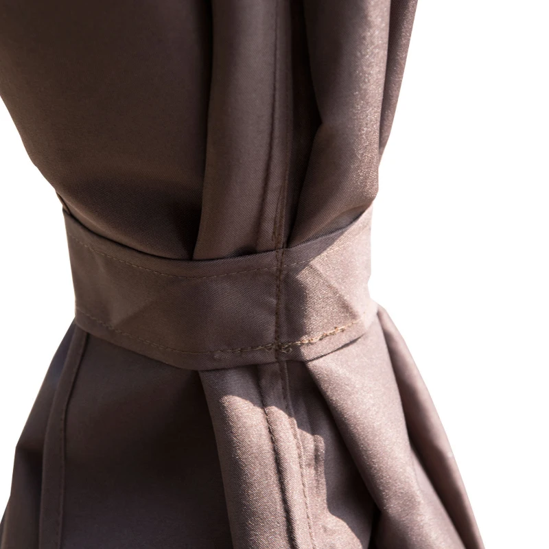 Outsunny Luxus Pavillon Gartenpavillon Partyzelt Festzelt Gartenzelt braun 3x3 m