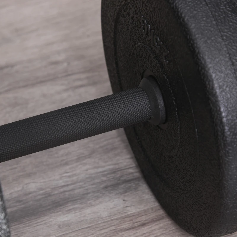 HOMCOM Set Manubri Palestra 20kg (4x2.5kg, 4x2kg) con 8 Dischi da 2kg, 2.5kg, Ø25mm, per Allenamento a Casa