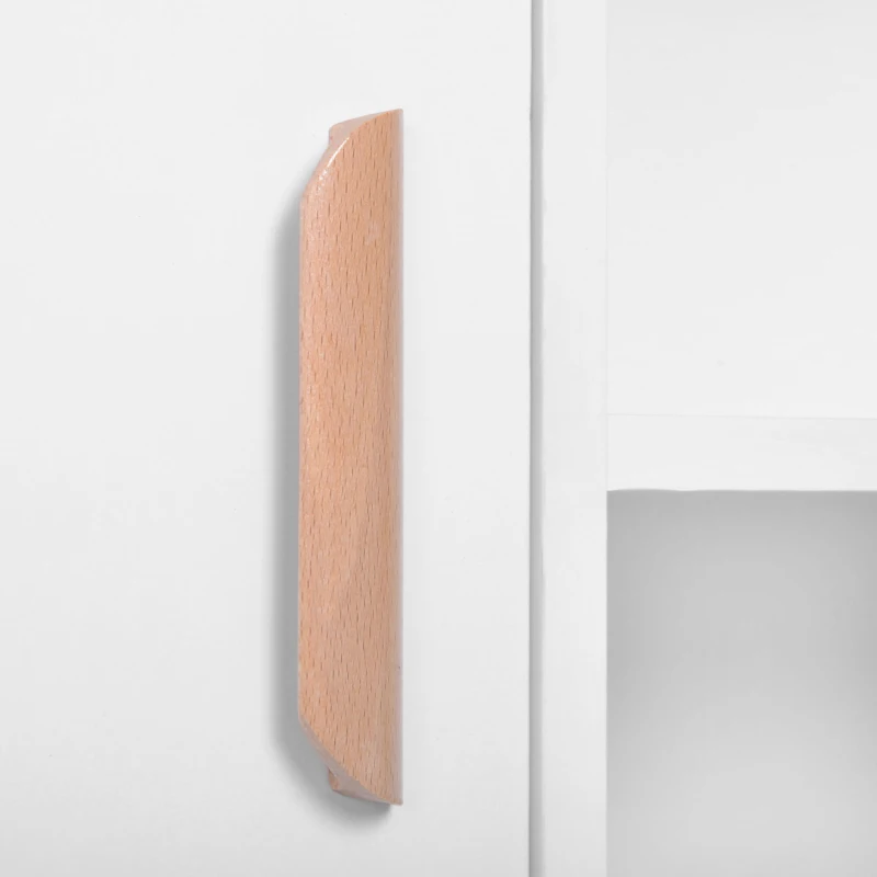 HOMCOM Kommode Sideboard Schubladenkommode Highboard Schrank Anrichte Schuhschrank Küchenregal Küchenschrank mit 2 Türen 5 Fächern Weiß 80 x 23,5 x 123 cm