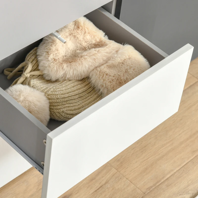 HOMCOM Armadietto Multiuso con Cassetti e Ante in Legno, Mobile per Soggiorno, Camera da Letto, Ufficio