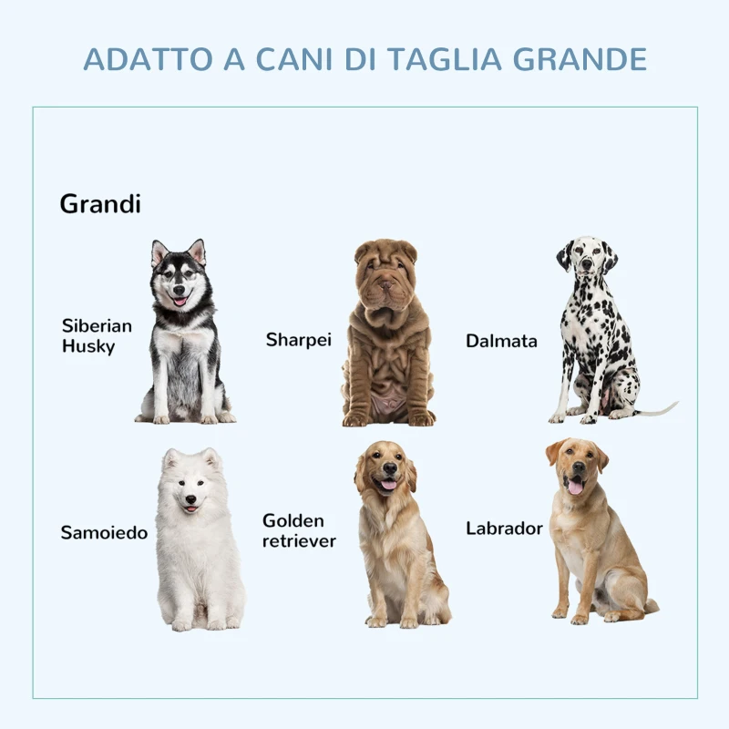 PawHut Gabbia Box per Cani Cuccioli da Interno Esterno con Rotelle 92×62×75cm