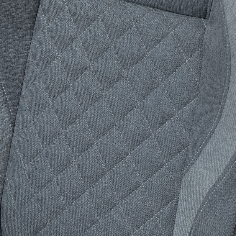 Vinsetto Bürostuhl massage, Chefsessel mit Massagefunktion, höhenverstellbarer Gamingstuhl, ergonomischer Drehstuhl, Massage Sessel, Grau, 64 x 68,5 x 113-121 cm