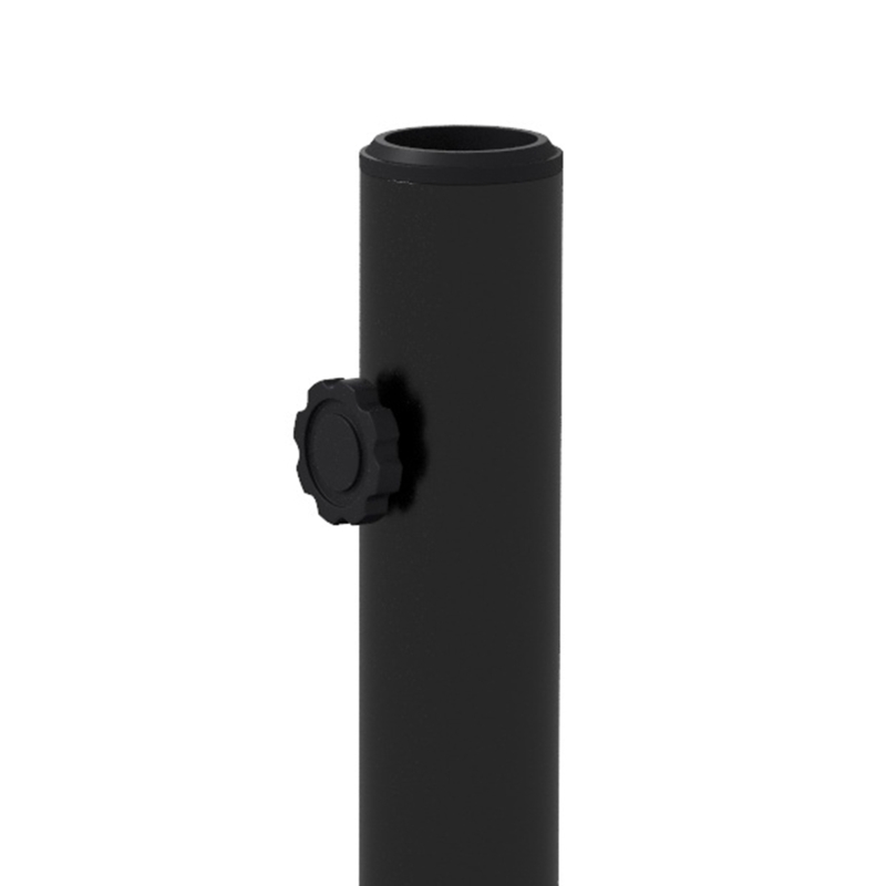 Outsunny Base per Ombrellone 25kg in Cemento e Plastica per Pali da 38-48mm, Ø54x46,5cm, Nero
