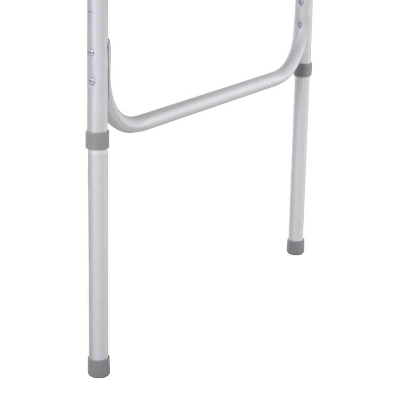 Outsunny Campingtisch höhenverstellbar Klapptisch mit Seittischplatte Klappbar Aluminium 120 x 60cm Naturholz