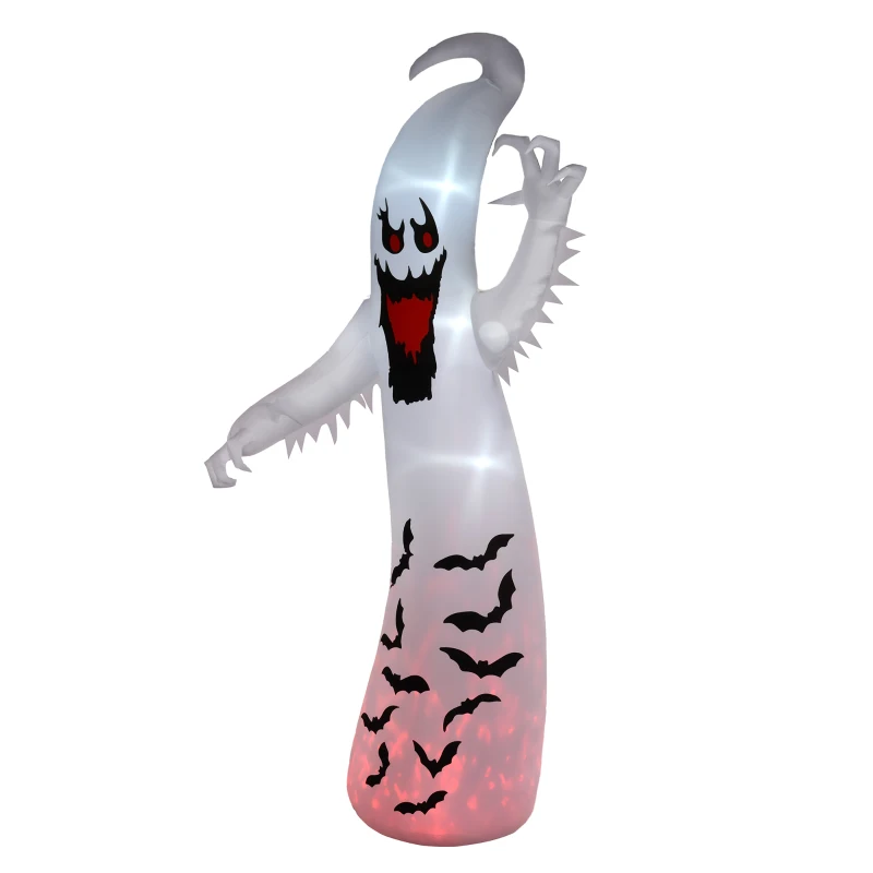 Outsunny 11.8ft Scary Inflatable Ghost Halloween Decoration, with Accessories