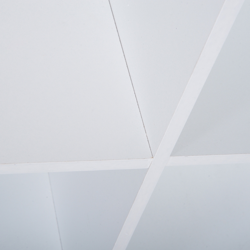 Homcom Meuble de Rangement à 6 Casiers Blanc 92 x 30 x 92 cm