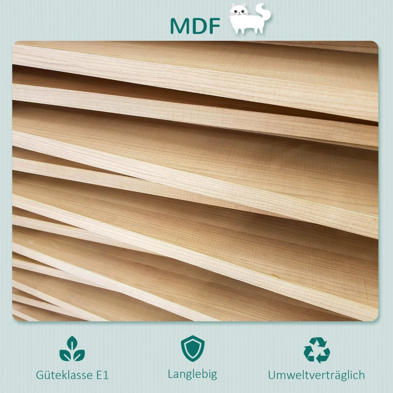 PawHut Katzenliege Katzen Wandliege Katzenbett Katzenregal Wandmontage Plüschauflage Braun 41 x 28 x 21 cm