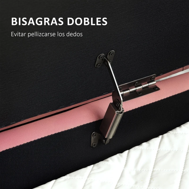 HOMCOM Banco para Pie de Cama con Almacenaje Tapizado en Terciopelo Patas Doradas y Diseño Elegante Ovalado 108x44x43,5cm Rosa