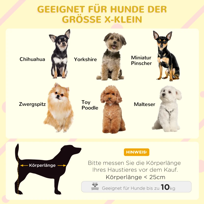 PawHut Hundehütte Outdoor, Hundehaus aus Holz mit Aufklappbares Asphaltdach, Wasserdichte Hundehöhle mit Erhöhter Boden Hütte für kleine Hunde, Gelb, 82 x 58 x 58 cm