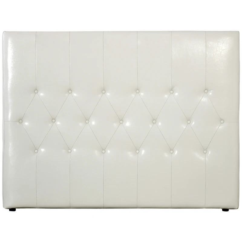 HOMCOM Testiera Letto Matrimoniale in PU, Imbottita e Trapuntata a Bottoni, 160x120cm