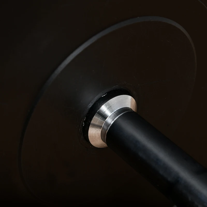 HOMCOM Langhantel Set Kurzhantel einstellbar mit W-förmigen Griffe für Krafttraining 70 kg Metall Schwarz