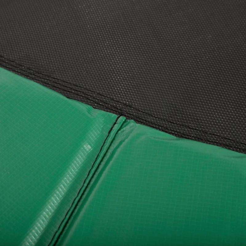 HOMCOM Cubierta de Protección Acolchada para Cama Elástica Borde de Seguridad para Trampolines con Diámetro Ø366 cm Verde