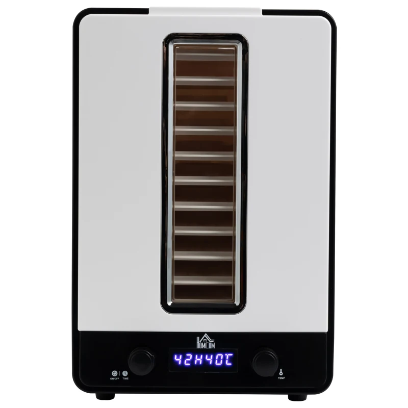 HOMCOM 11-Tray Food Dehydrator, 40-70℃ Temperature and Timer