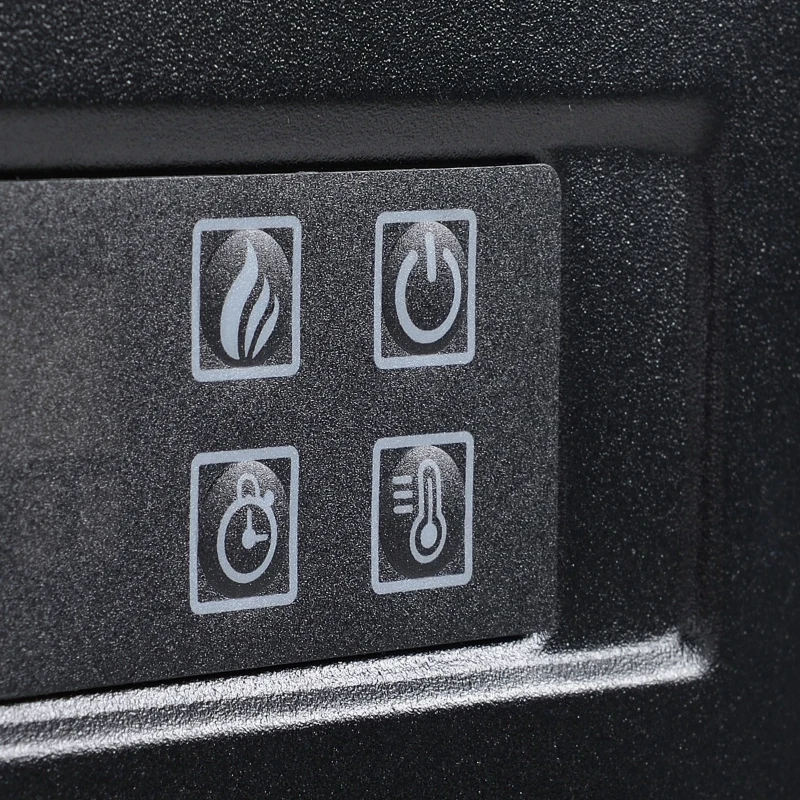 HOMCOM Chimenea Eléctrica 1800W-2000W con Mando a Distancia Llama Ajustable Termostato Temporizador Semanal para 37 m² Blanco