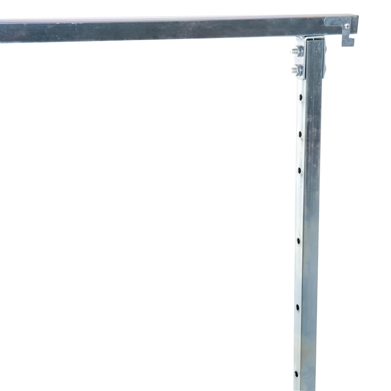 HOMCOM Set 2 Cavalletti da Lavoro Pieghevoli Portata 200 kg, Altezza Regolabili 80-130 cm, Cavalletti Telescopici Salvaspazio in Acciaio per Fai da Te, Garage e Giardino, Nero