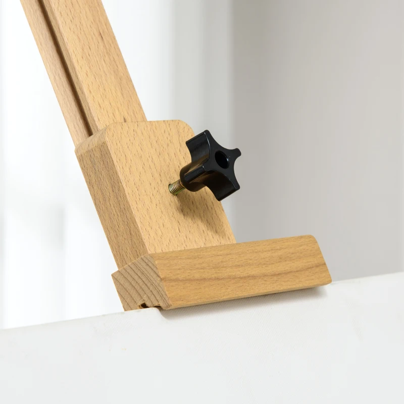 Vinsetto Staffelei, Holzstaffelei, höhenverstellbar, klappbar, Stiftablage, Buchenholz, 65 x 110 x 180-235 cm(m-9)