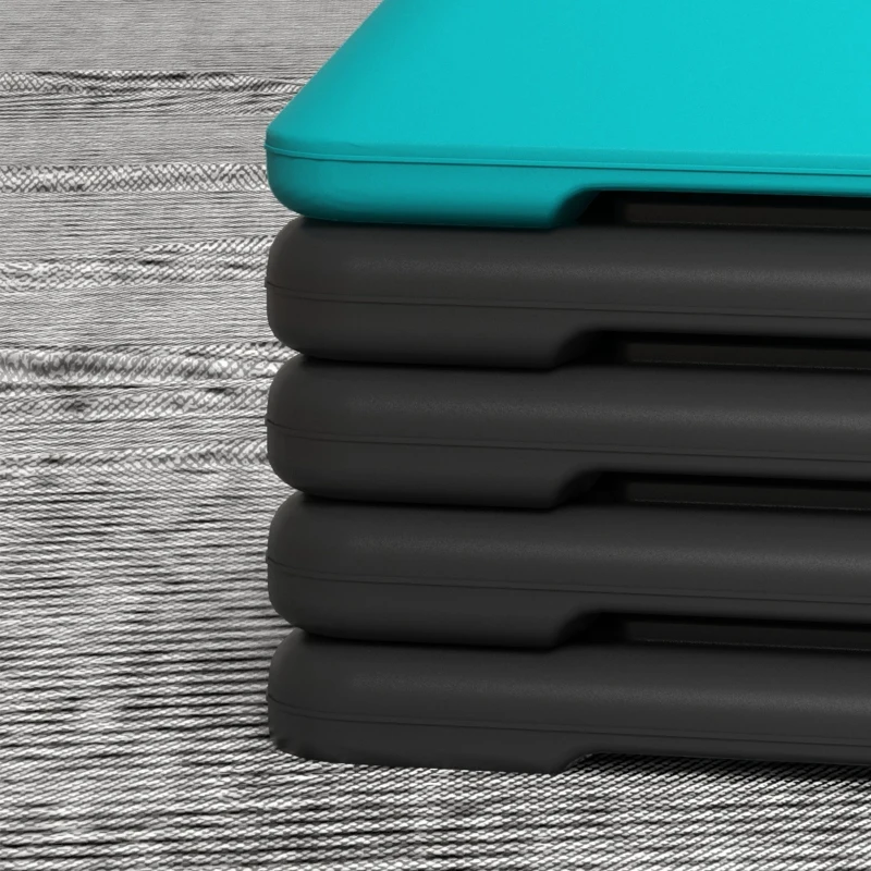 SPORTNOW Step para Fitness Stepper Antideslizante con Altura Ajustable de 10/15/20/25/30 cm Carga 150 kg Azul