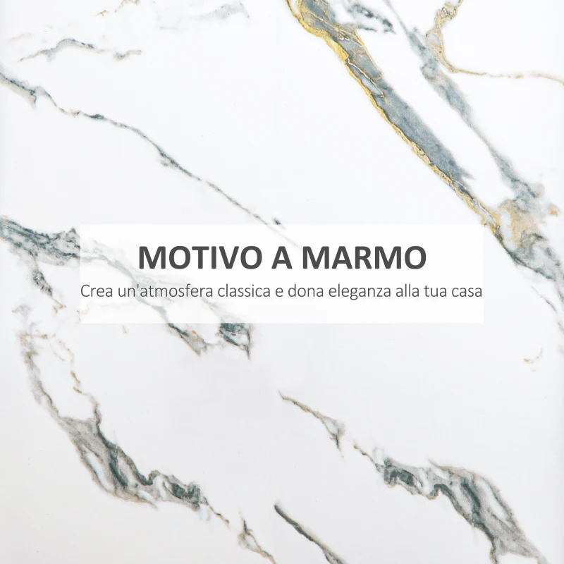 HOMCOM Mobile Dispensa a 2 Ante e 3 Cassetti in MDF e Acciaio per Soggiorno, Cucina e Studio, 90x30x80 cm, Bianco e Nero