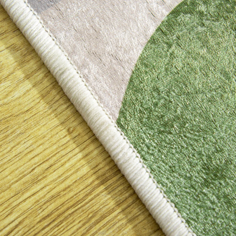 HOMCOM Tappeto Moderno Pelo Corto in Poliestere per Interni, 200x140cm, Multicolore